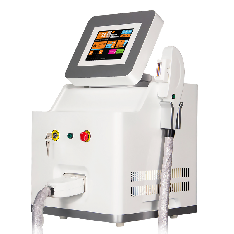 Máquina vertical de alta calidad para el rejuvenecimiento de la piel con depilación permanente con láser IPL